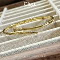 Sleek Nail Pavé Bangle (Copy)