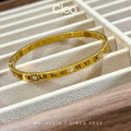 Roman Luxe Bangle (Yellow Gold)